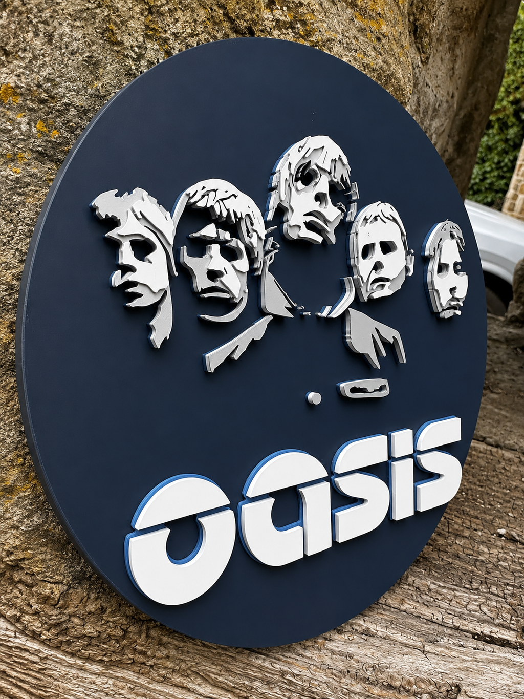 Oasis Band 3D Wall Plaque