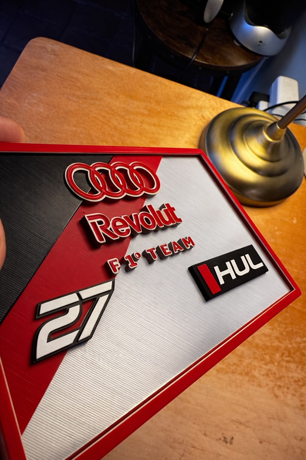 Audi Revolut F1 Team – Nico Hülkenberg #27 3D Display Plaque