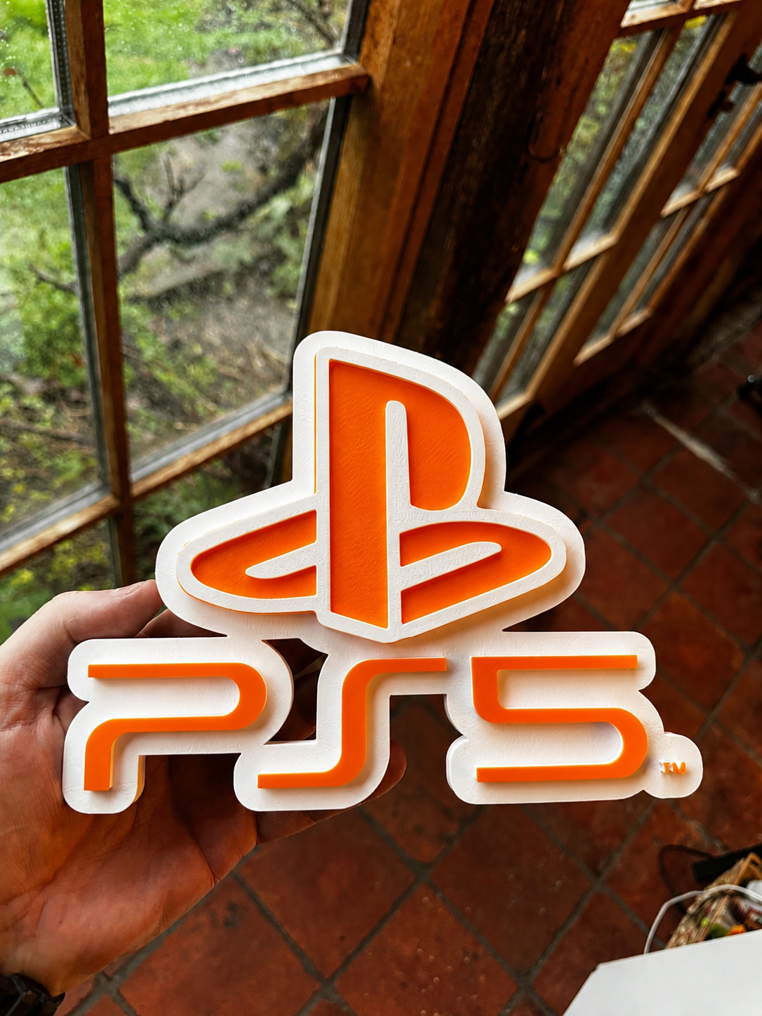 PlayStation PS5 3D Printed Logo Display Sign – Gaming Wall & Shelf Plaque