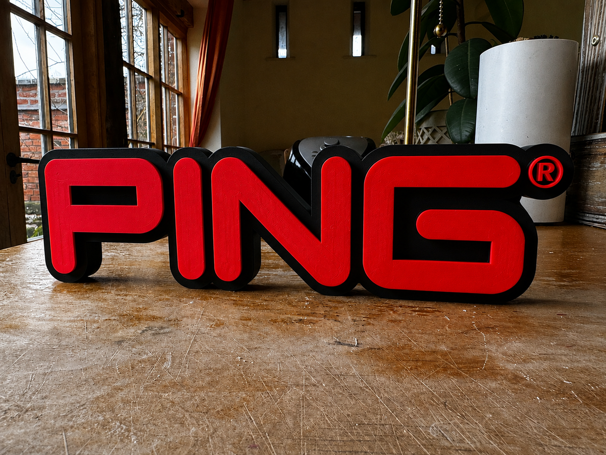 PING Style 3D Display Sign – Choice of Colours