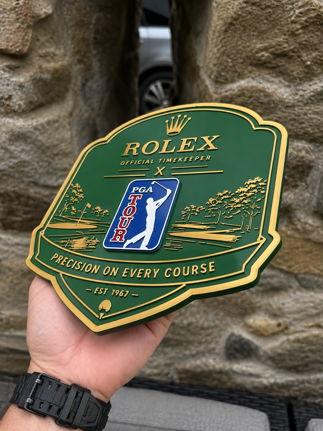 Rolex × PGA Tour – 3D Golf Wall Plaque