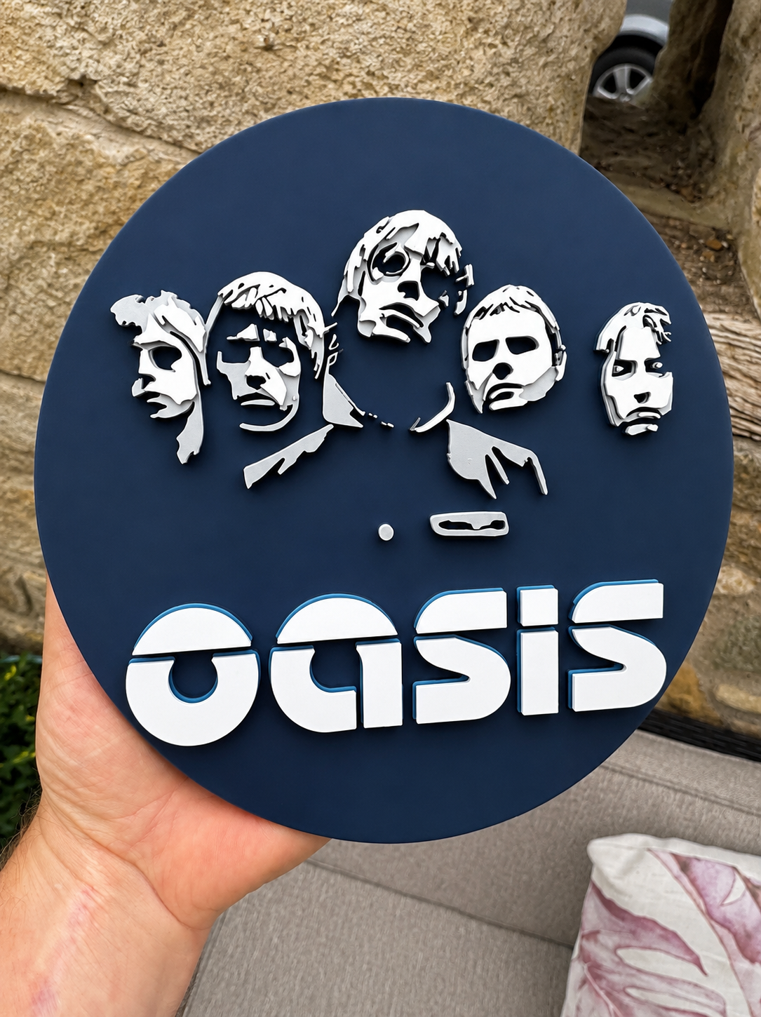 Oasis Band 3D Wall Plaque