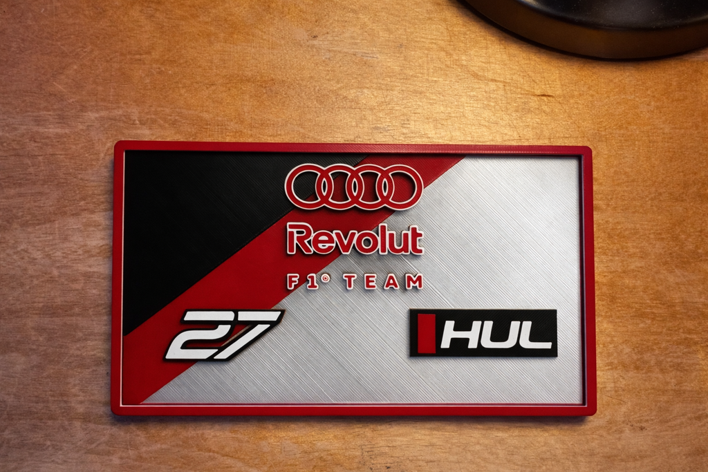Audi Revolut F1 Team – Nico Hülkenberg #27 3D Display Plaque