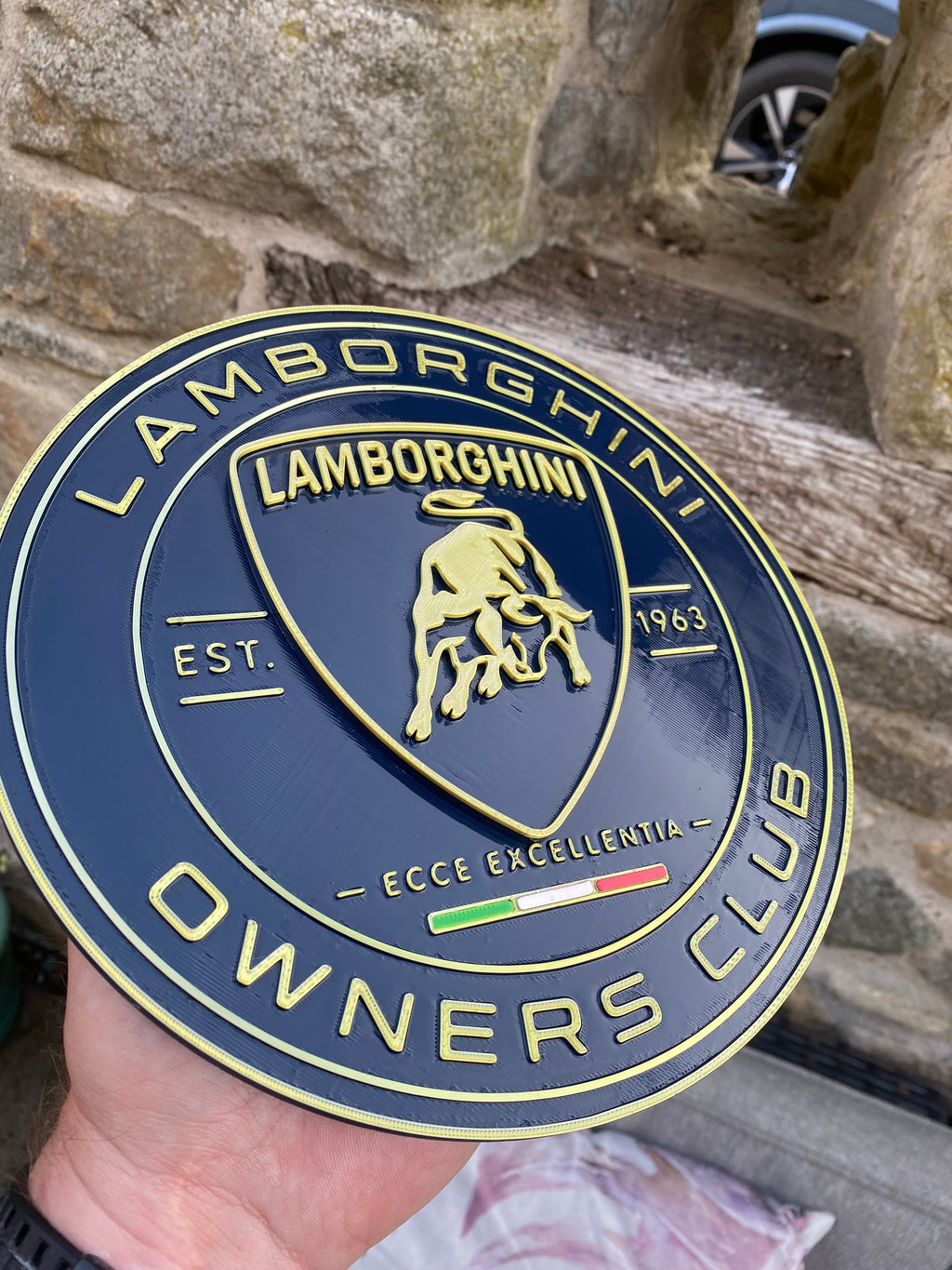Lamborghini Owners Club 3D Wall Plaque