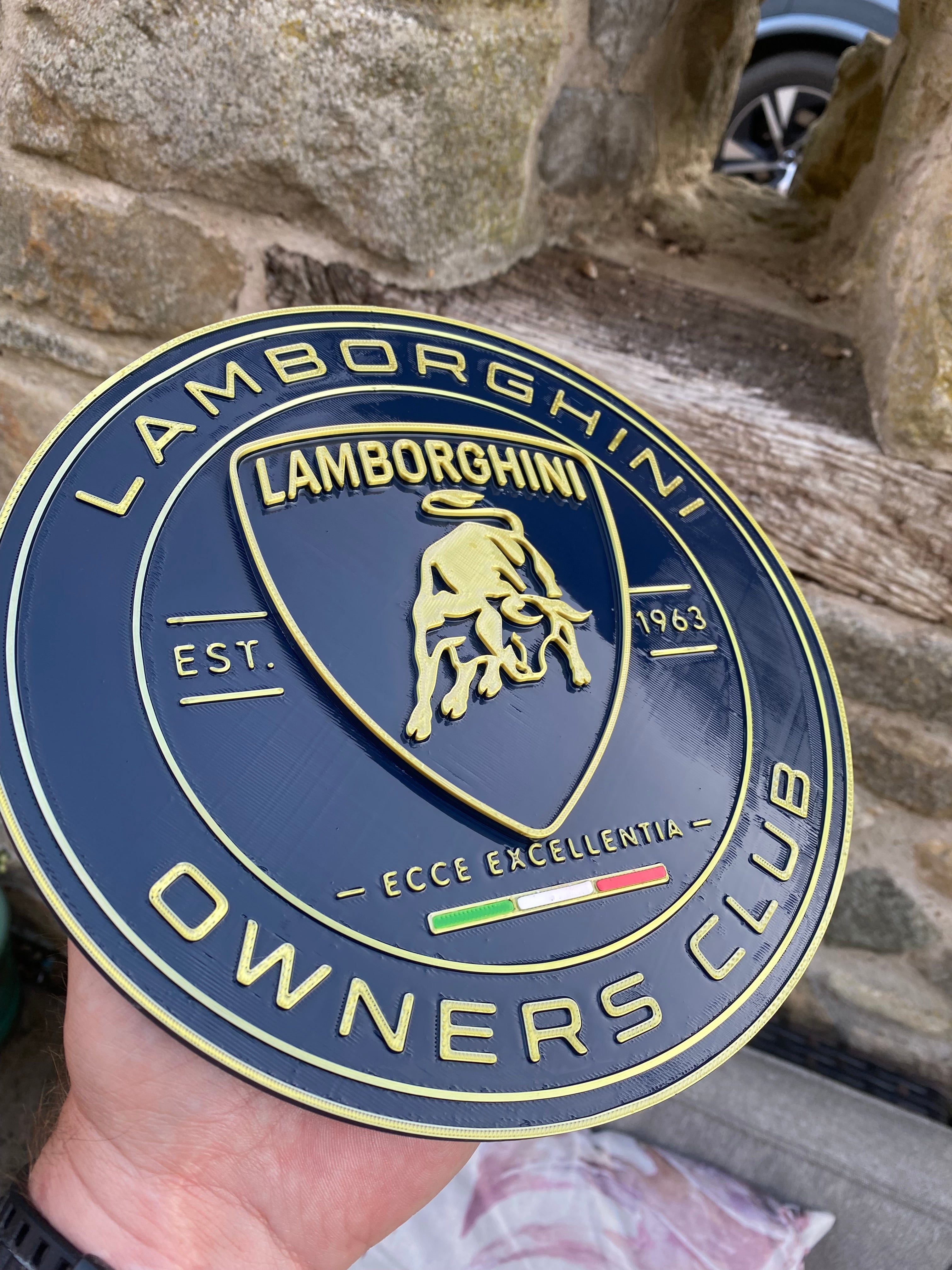 Lamborghini Owners Club 3D Wall Plaque