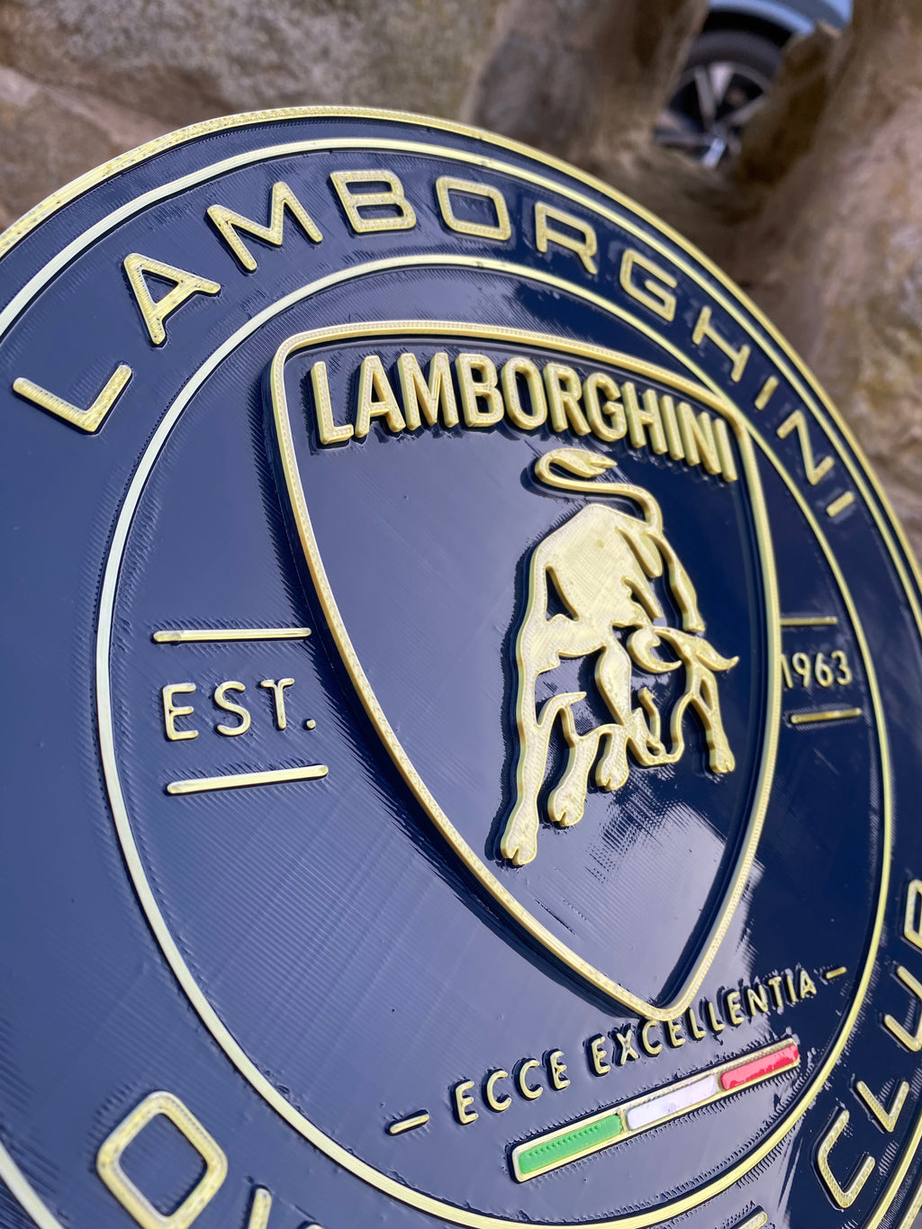 Lamborghini Owners Club 3D Wall Plaque