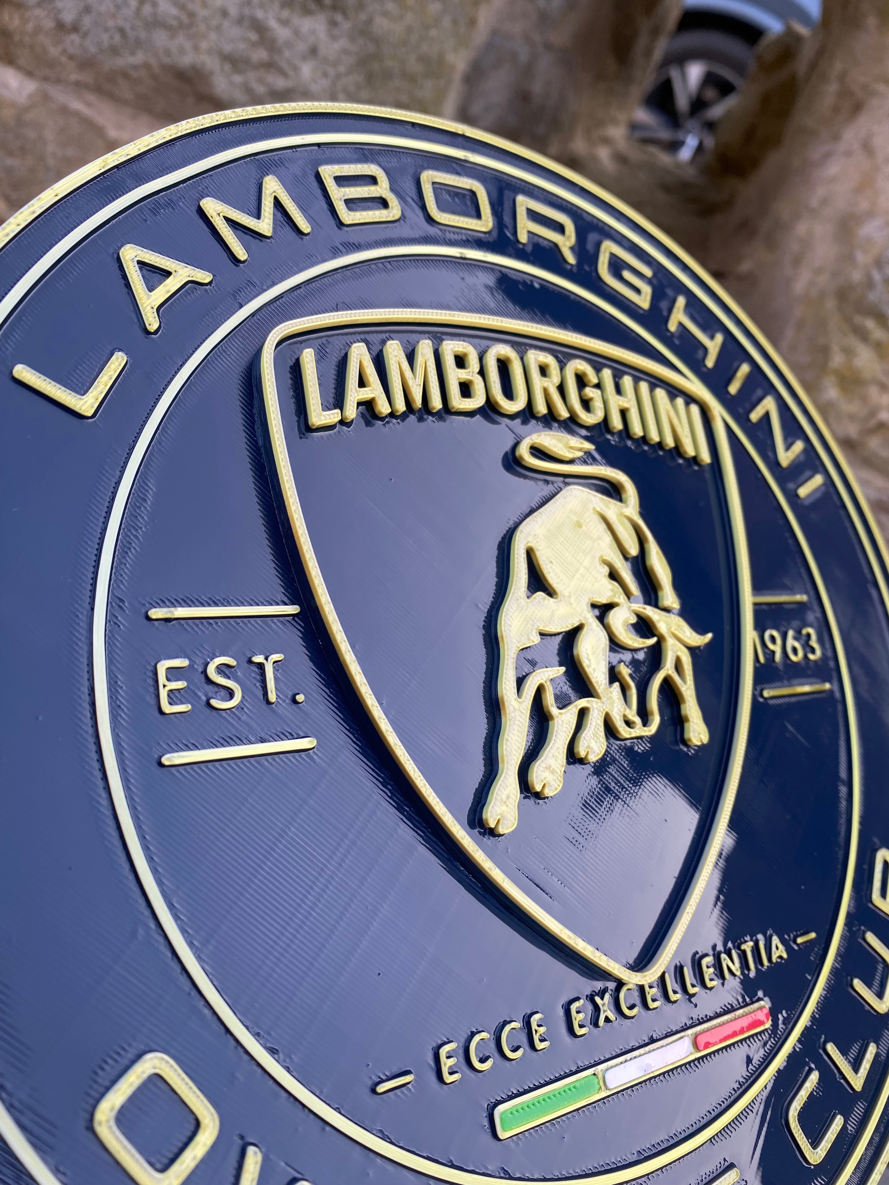 Lamborghini Owners Club 3D Wall Plaque