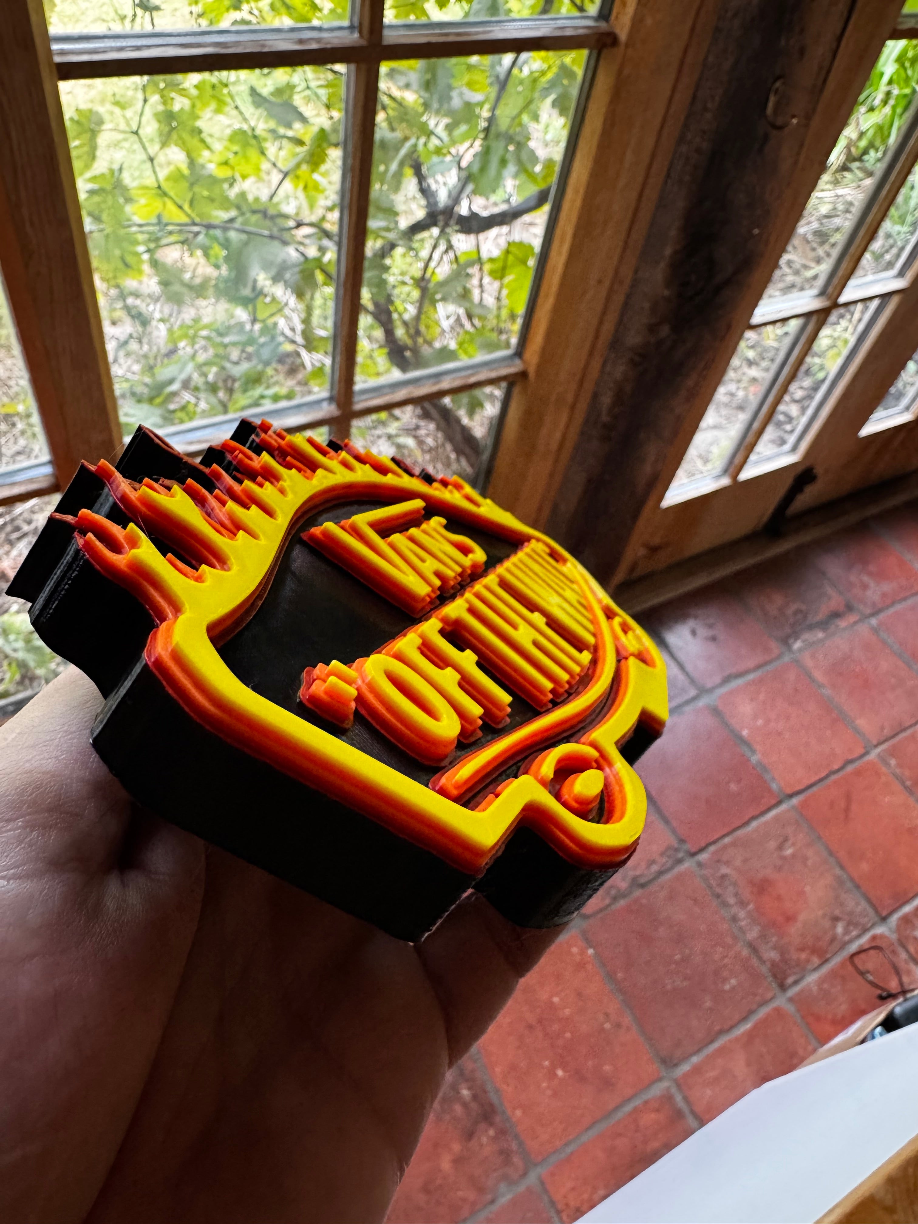 Vans “Off The Wall” Flame 3D Printed Display Sign