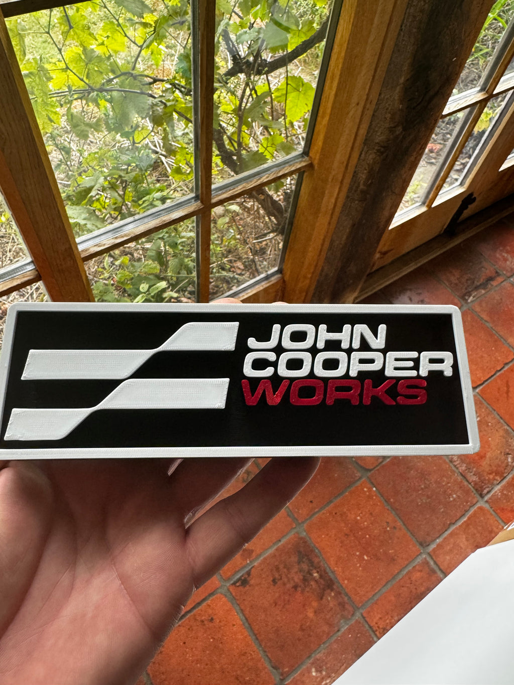 John Cooper Works 3D Printed Display Sign
