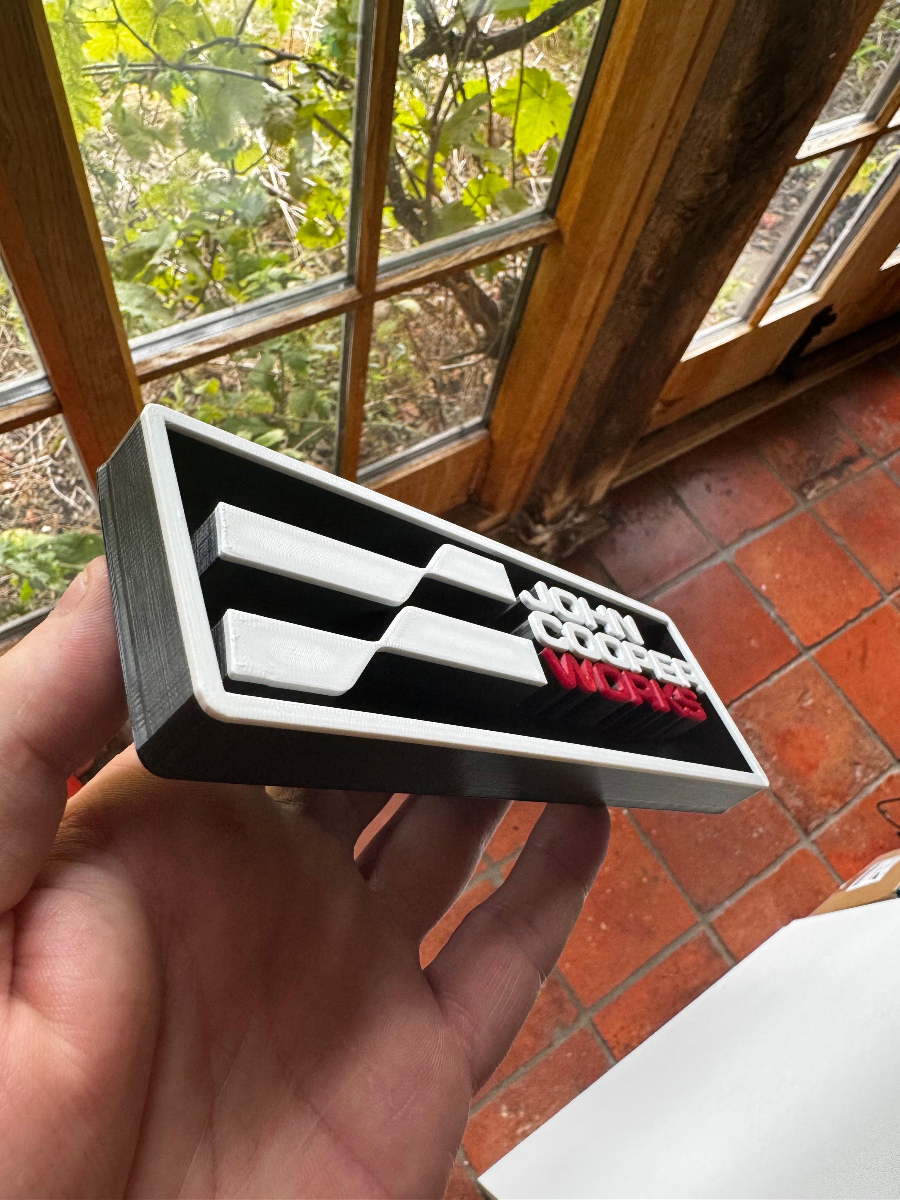 John Cooper Works 3D Printed Display Sign