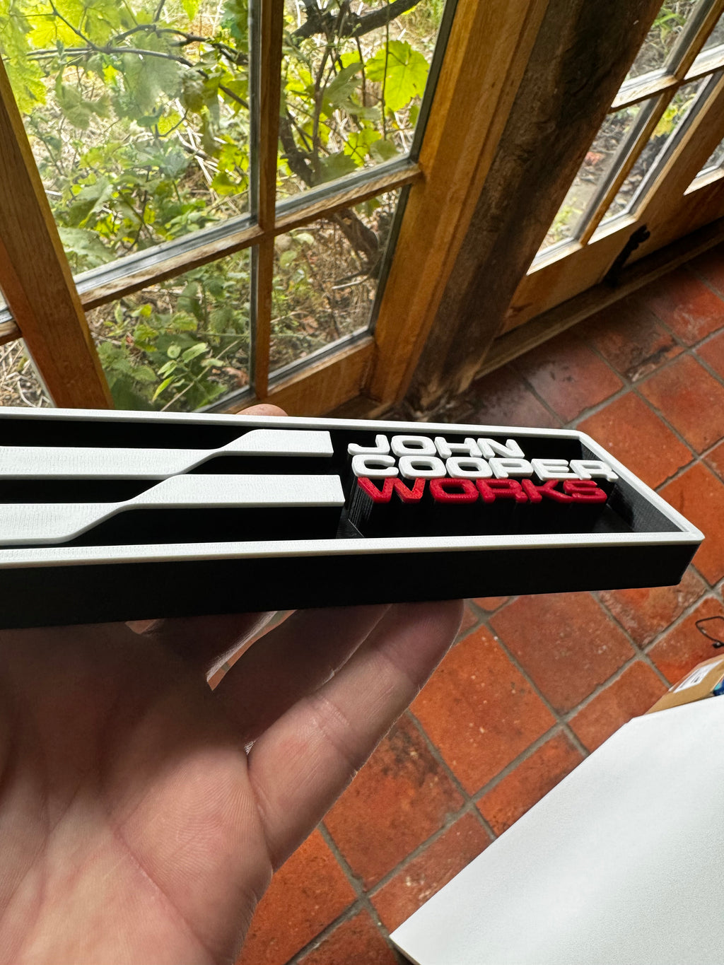 John Cooper Works 3D Printed Display Sign