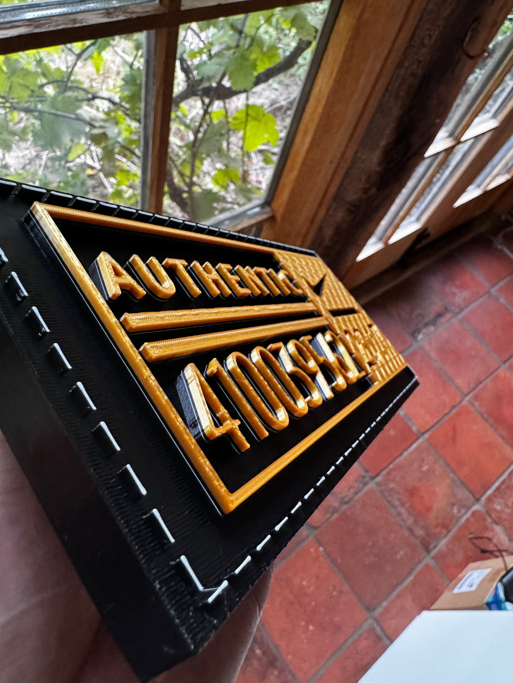 Nike Authentic Style Trainer Display Plaque – Custom Number & Year