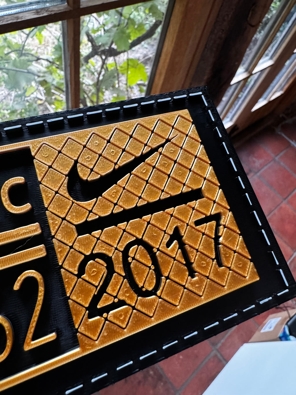 Nike Authentic Style Trainer Display Plaque – Custom Number & Year