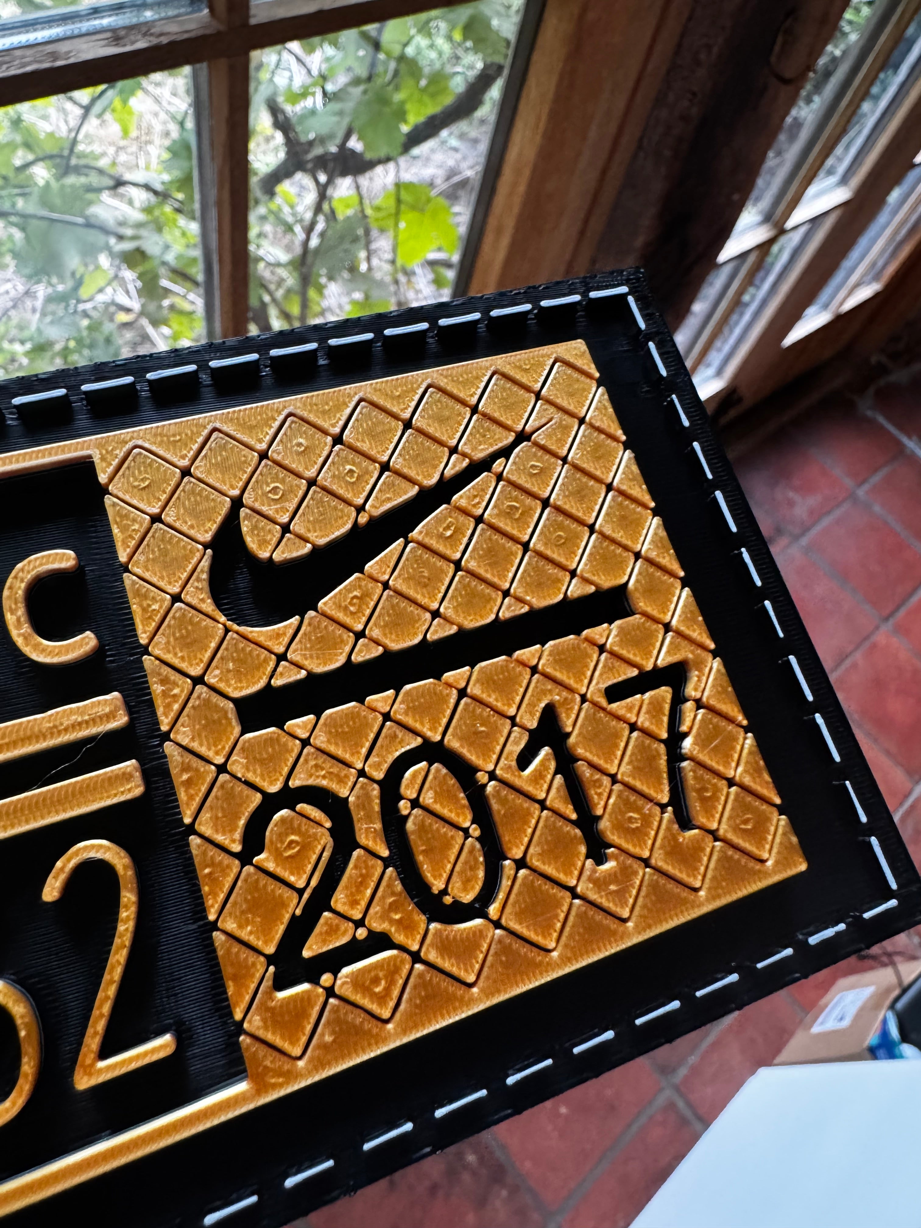 Nike Authentic Style Trainer Display Plaque – Custom Number & Year