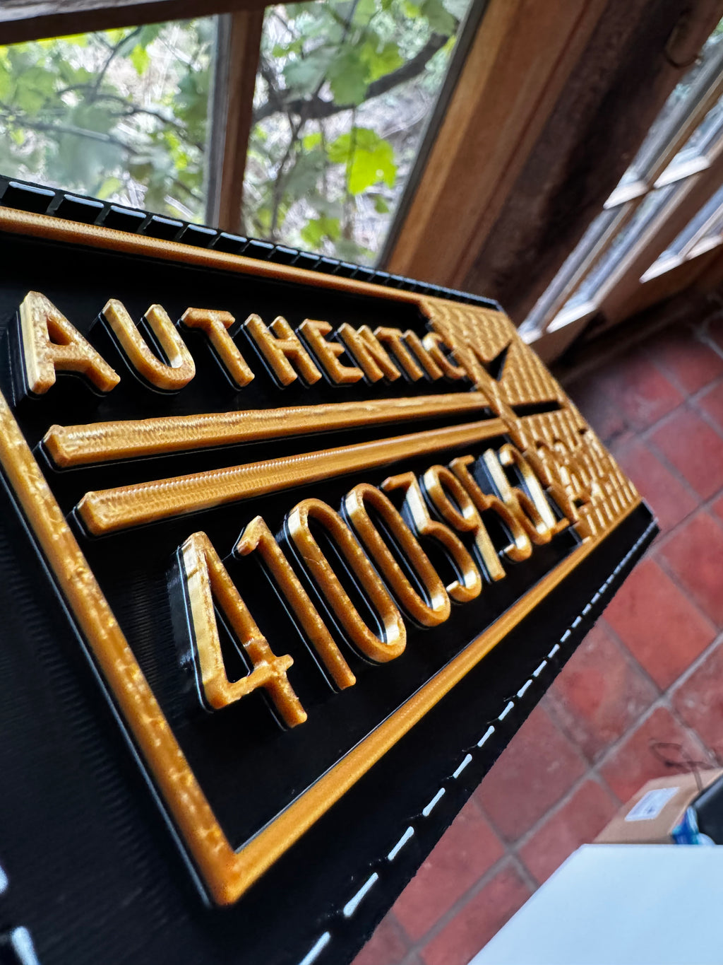 Nike Authentic Style Trainer Display Plaque – Custom Number & Year
