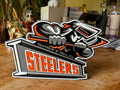 Sheffield Steelers 3D Printed Display Sign – Orange, Black, White & Silver
