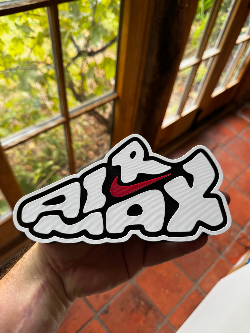 Nike Air Max 3D Printed Display Sign – Black, White & Red