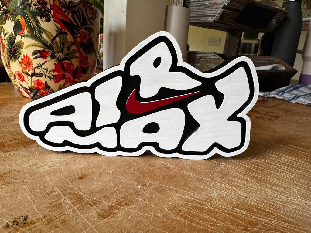 Nike Air Max 3D Printed Display Sign – Black, White & Red