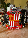 Sunderland AFC 3D Printed Club Crest Display Sign – Red, White, Black & Gold