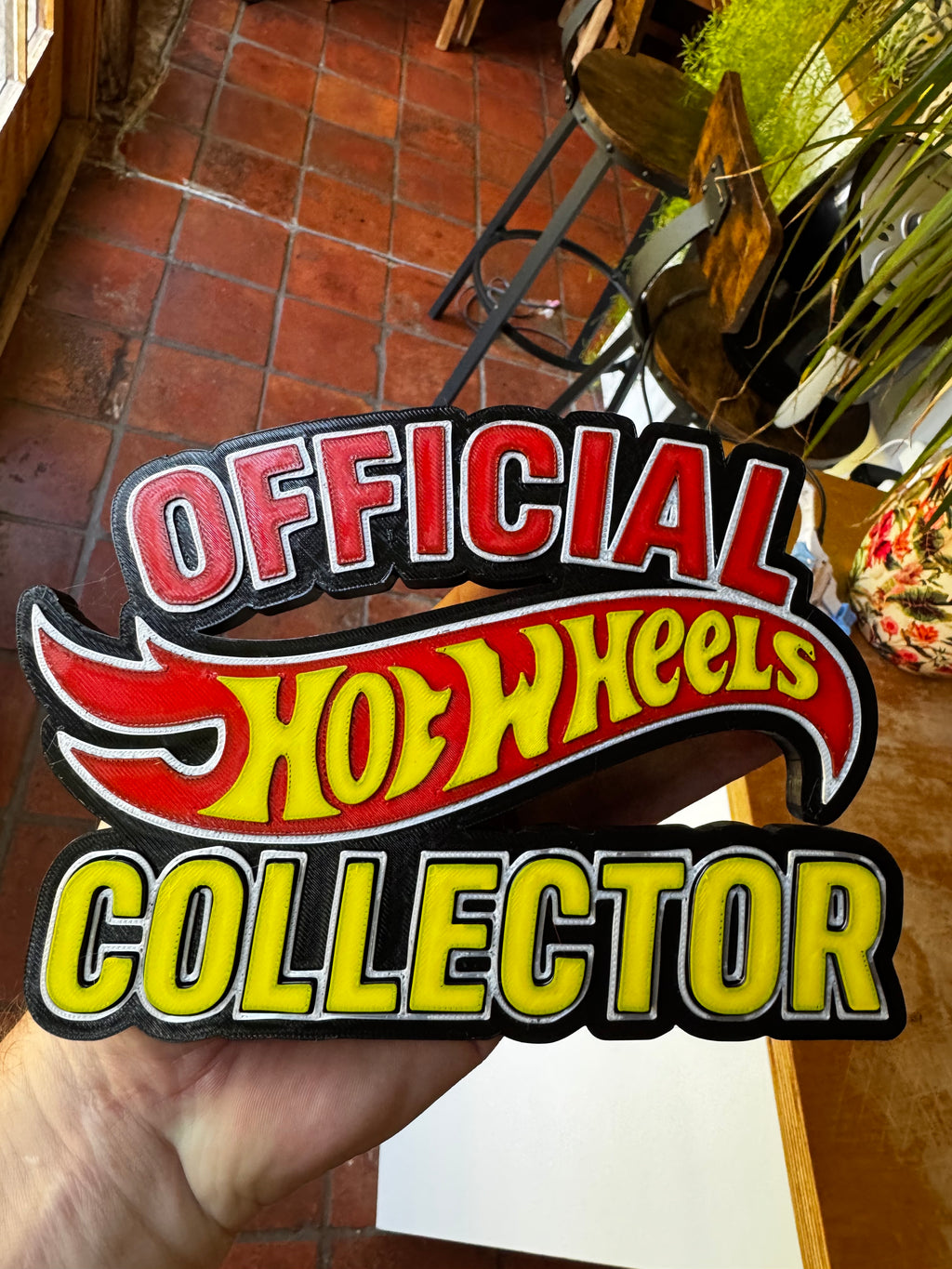 Official Hot Wheels Collector 3D Printed Display Sign