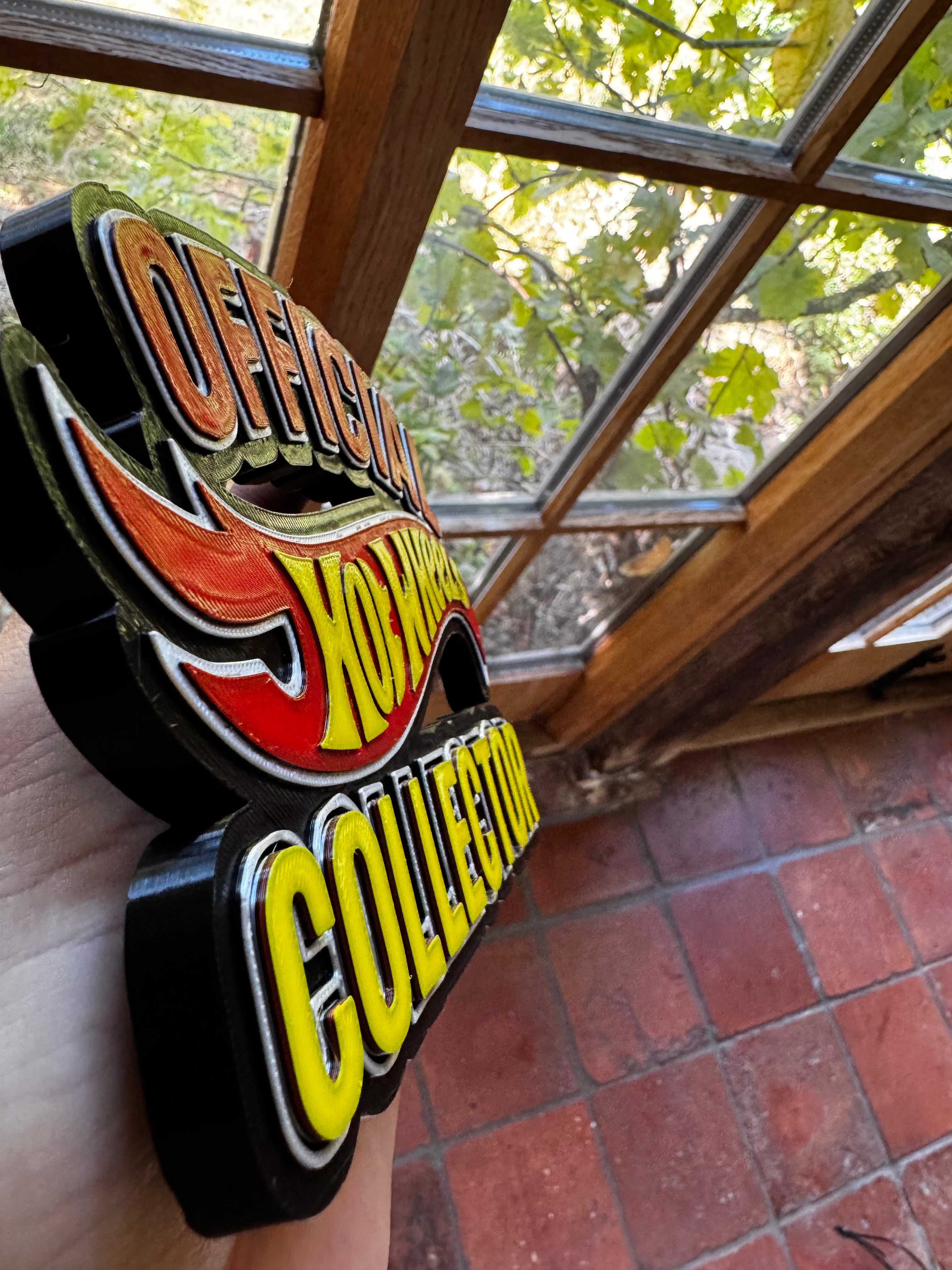Official Hot Wheels Collector 3D Printed Display Sign