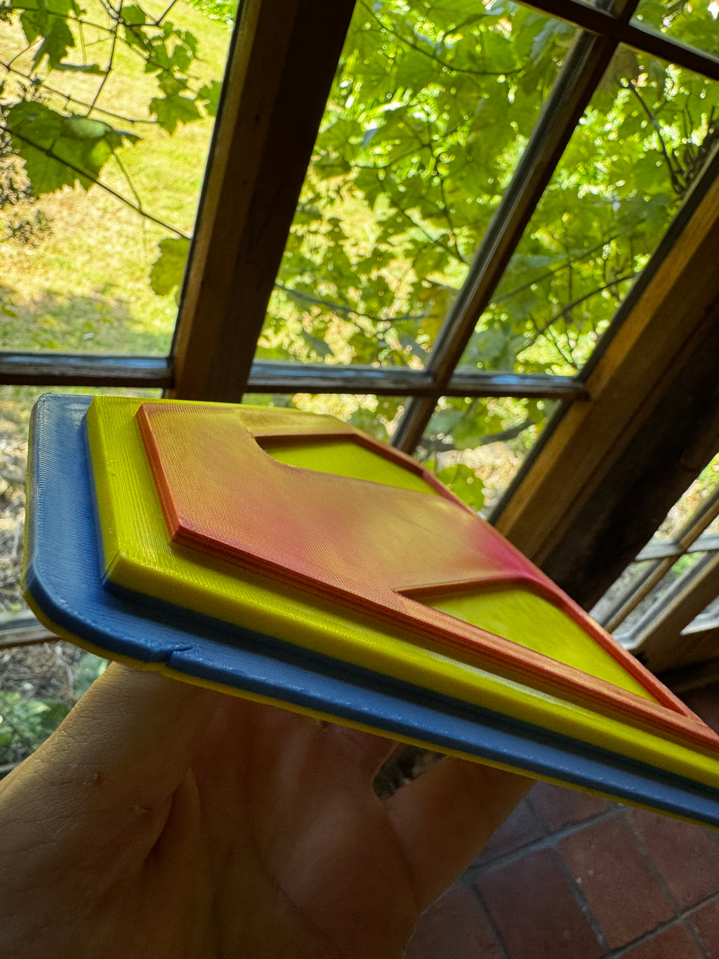 Superman 3D Printed Display Sign – Classic Red, Yellow &amp; Blue