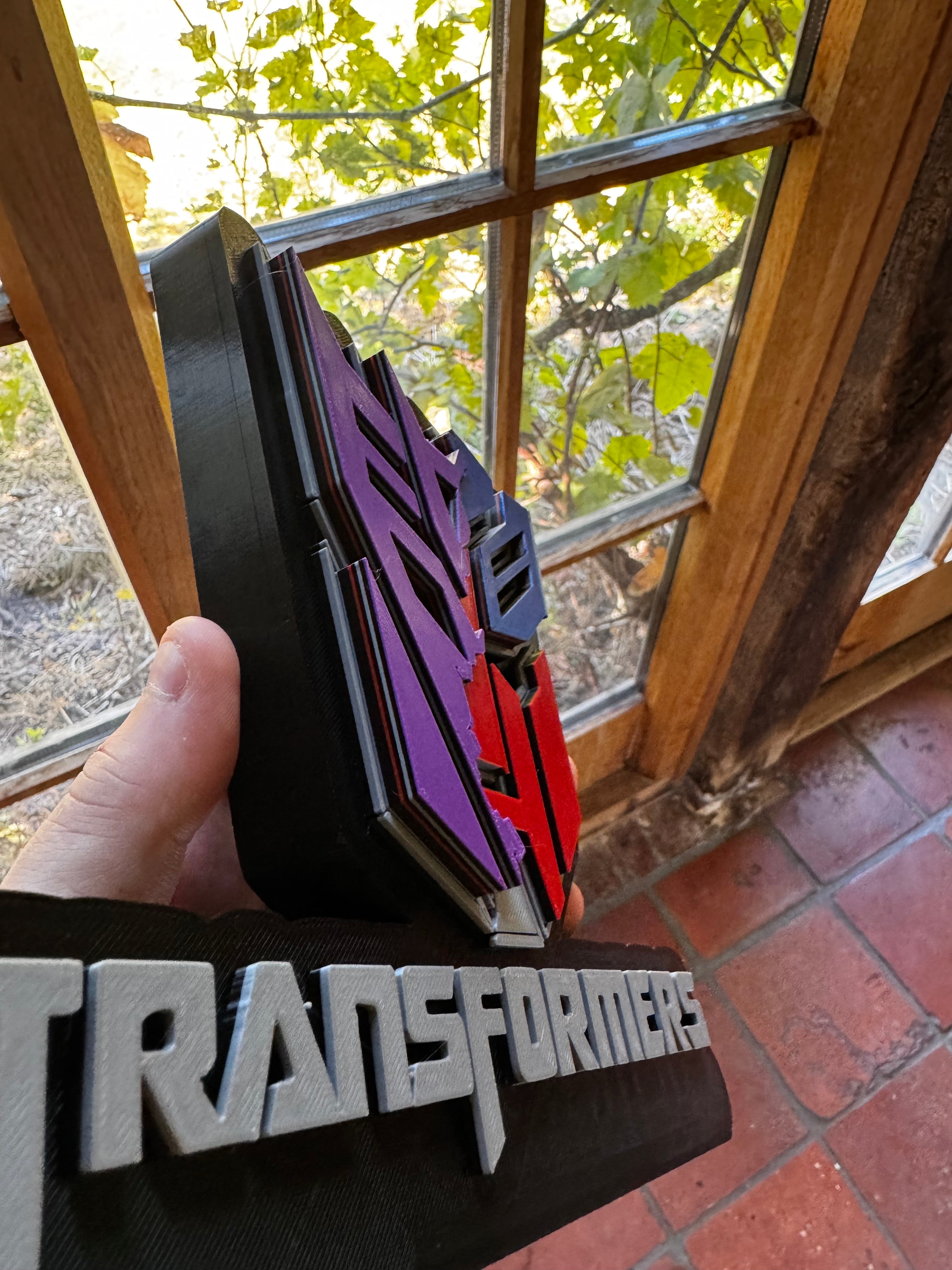 Transformers 3D Printed Display Sign – Autobots & Decepticons