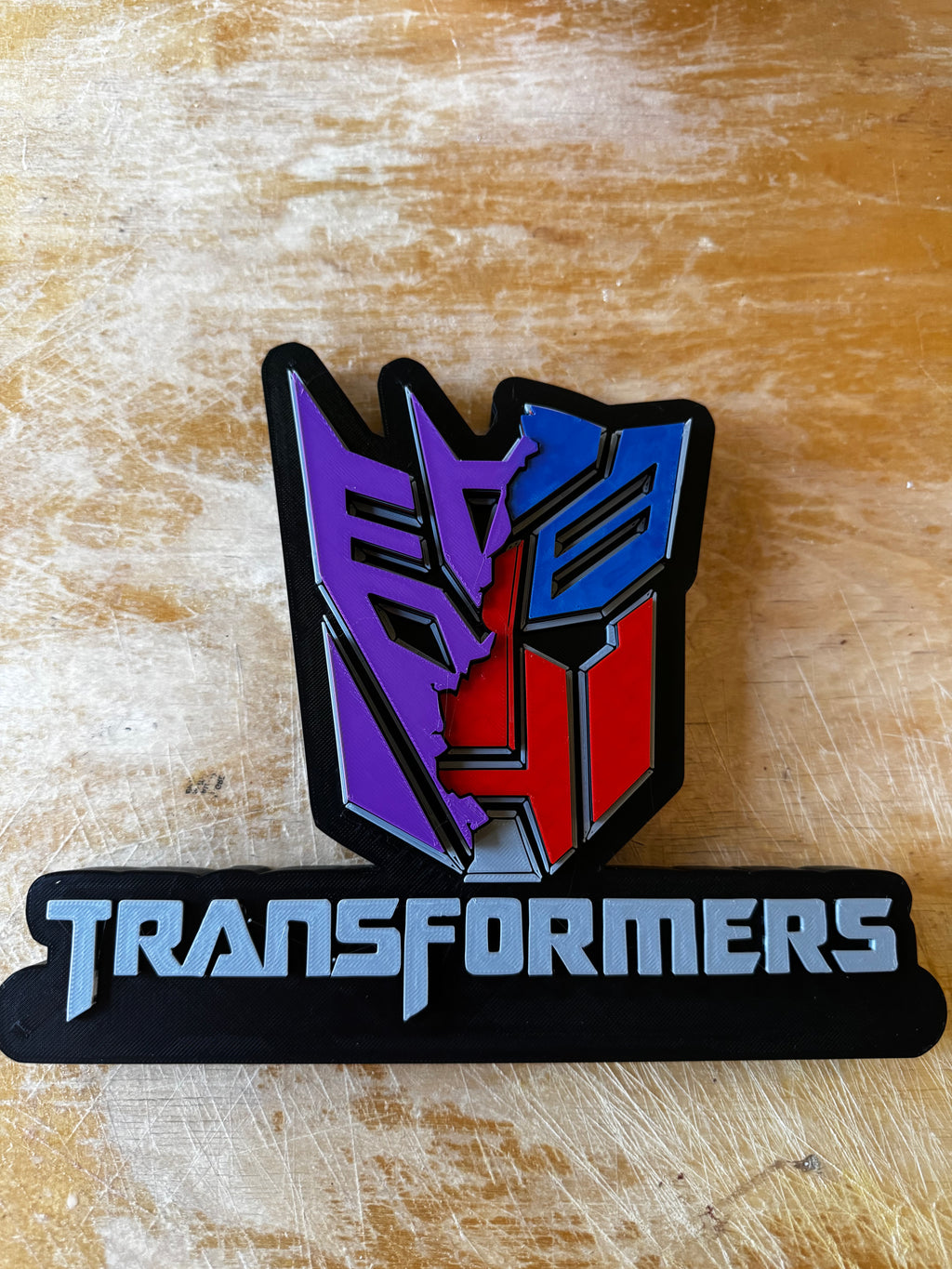 Transformers 3D Printed Display Sign – Autobots & Decepticons