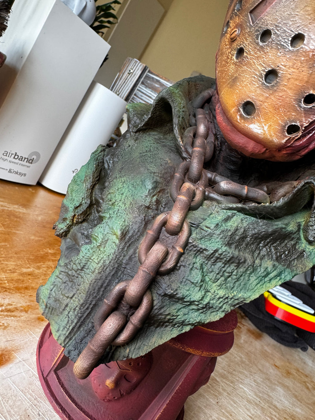 Jason Voorhees 3D Printed & Hand-Painted Horror Bust – Friday the 13th Display