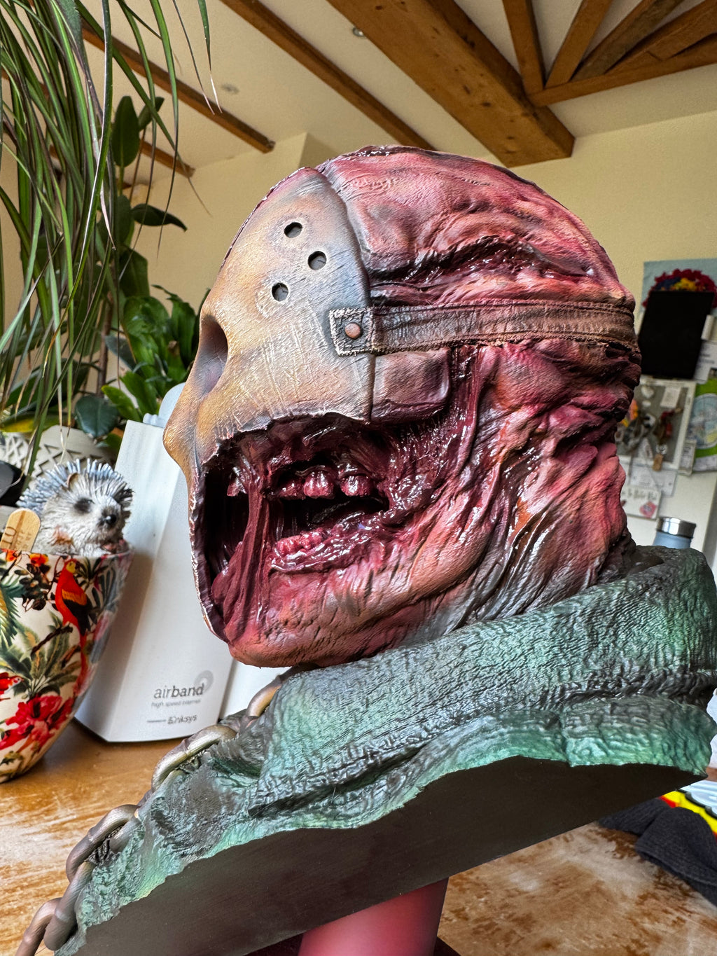 Jason Voorhees 3D Printed & Hand-Painted Horror Bust – Friday the 13th Display