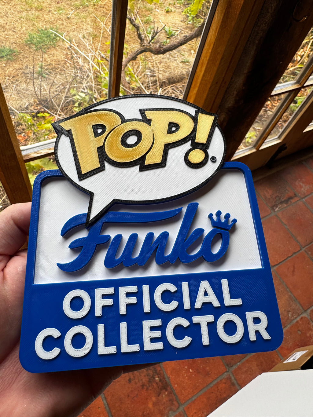 Funko POP! Official Collector 3D Printed Display Sign