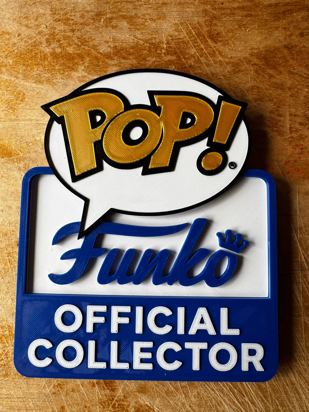 Funko POP! Official Collector 3D Printed Display Sign