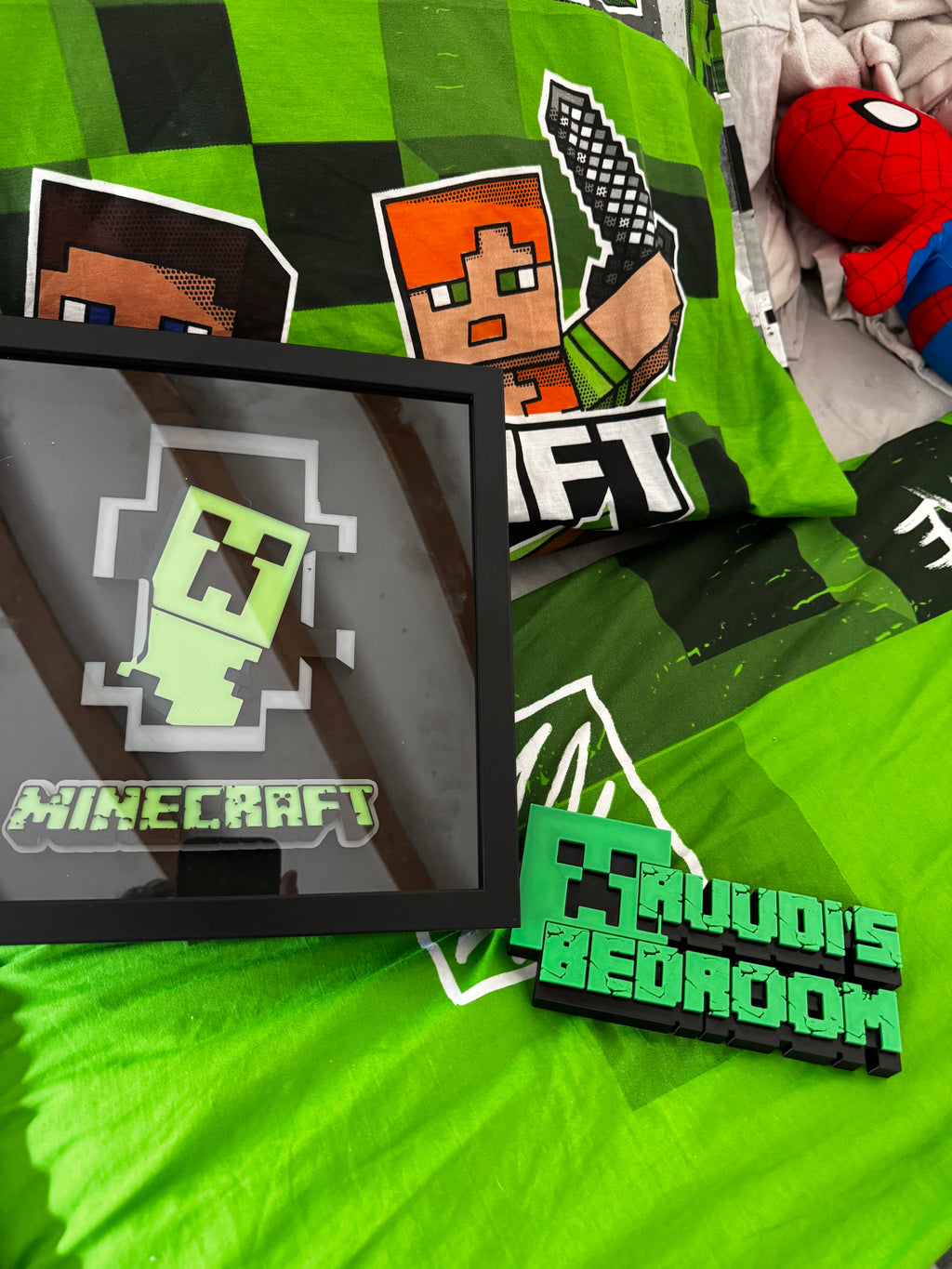 Custom Minecraft-Inspired Personalised Bedroom Sign