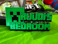 Custom Minecraft-Inspired Personalised Bedroom Sign