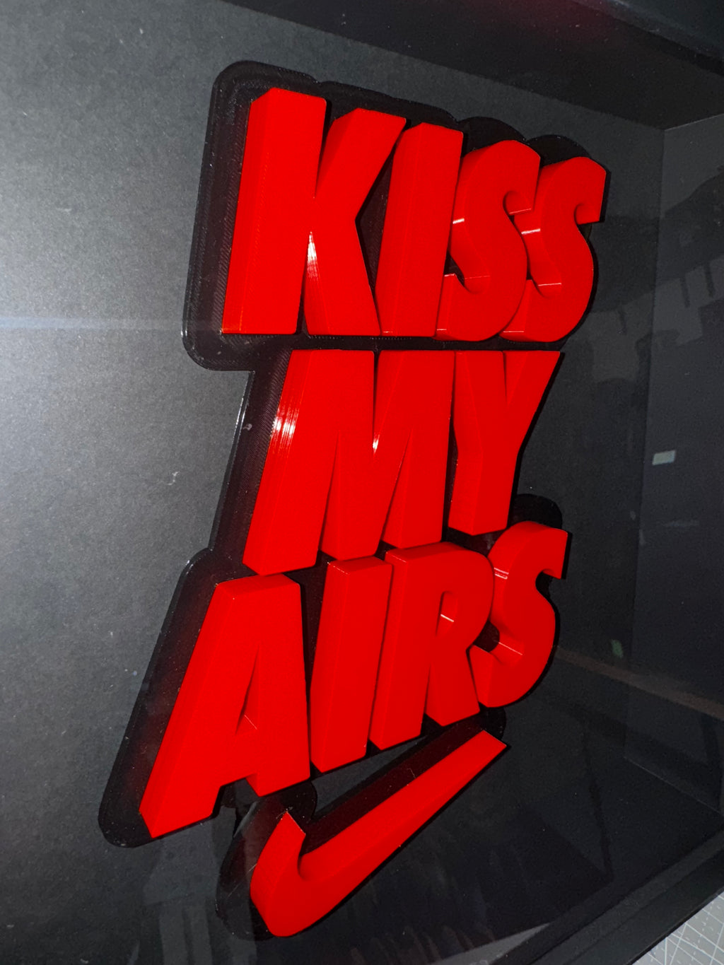 Nike “Kiss My Airs” 3D Shadow Box Display