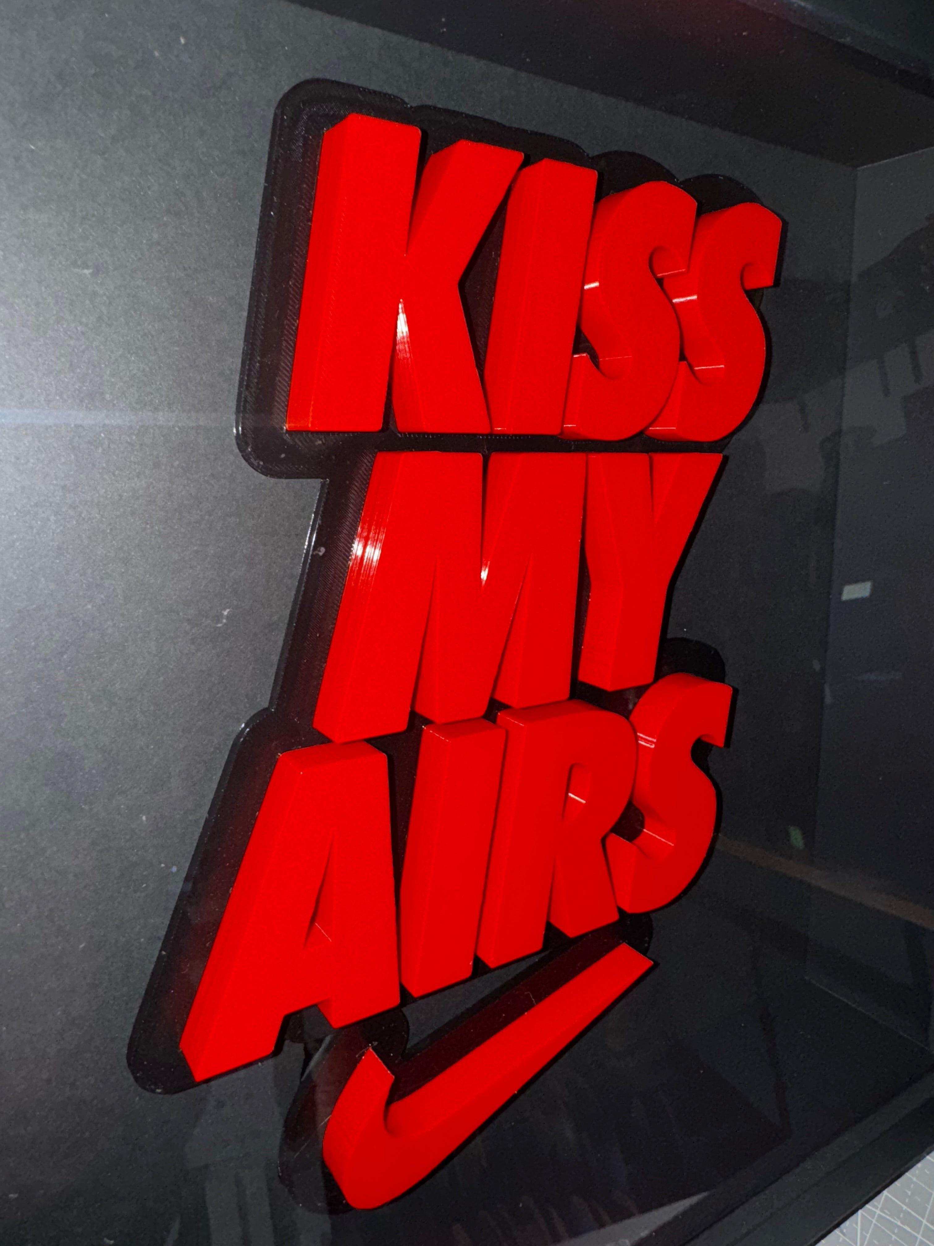 Nike “Kiss My Airs” 3D Shadow Box Display