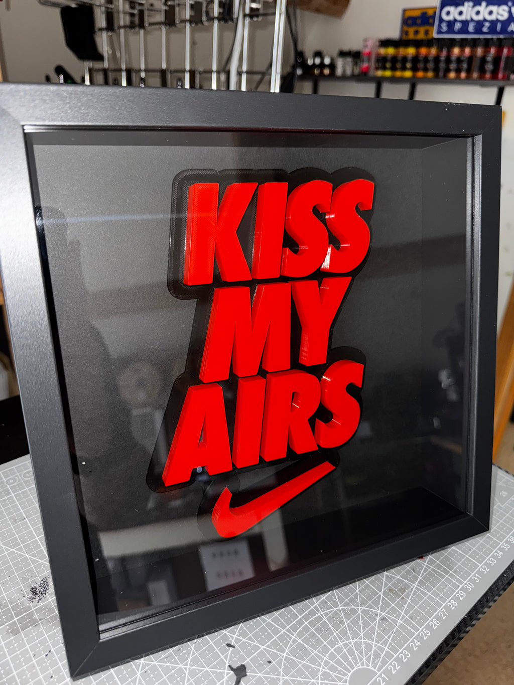 Nike “Kiss My Airs” 3D Shadow Box Display
