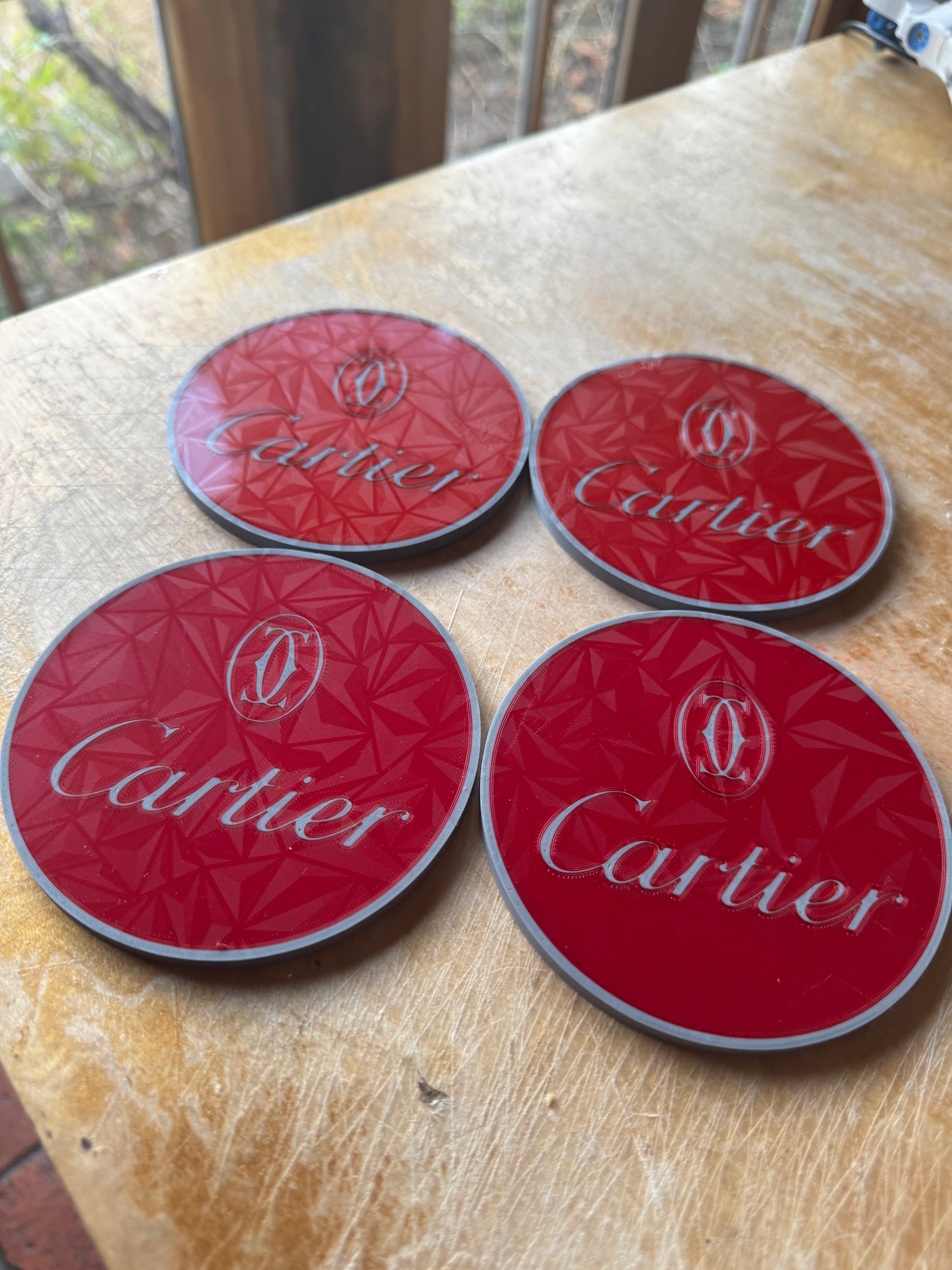 Cartier Inspired Luxury 3D Printed Coaster Set