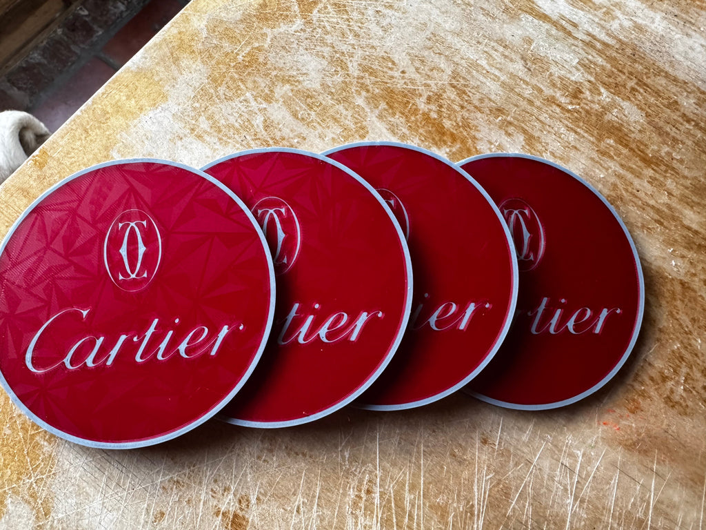 Cartier Inspired Luxury 3D Printed Coaster Set