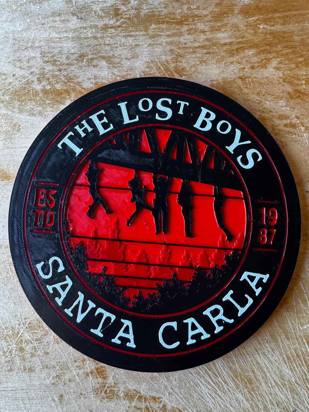 The Lost Boys – Santa Carla 1987 3D Printed Plaque