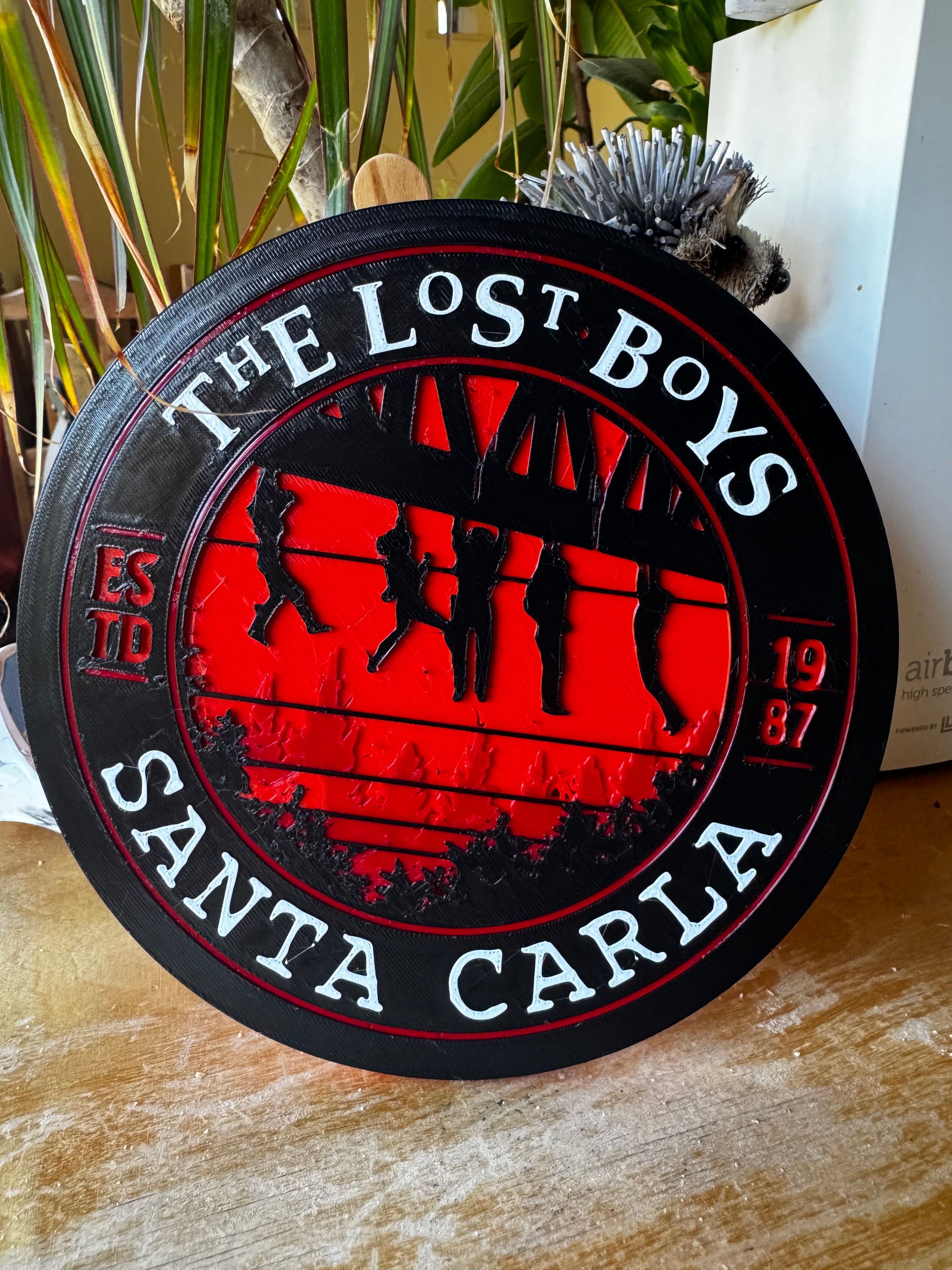 The Lost Boys – Santa Carla 1987 3D Printed Plaque