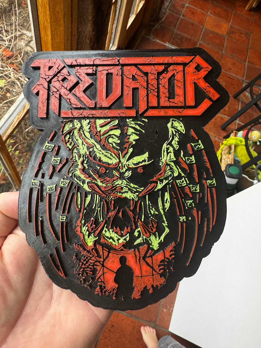 Predator 3D Printed Display Plaque