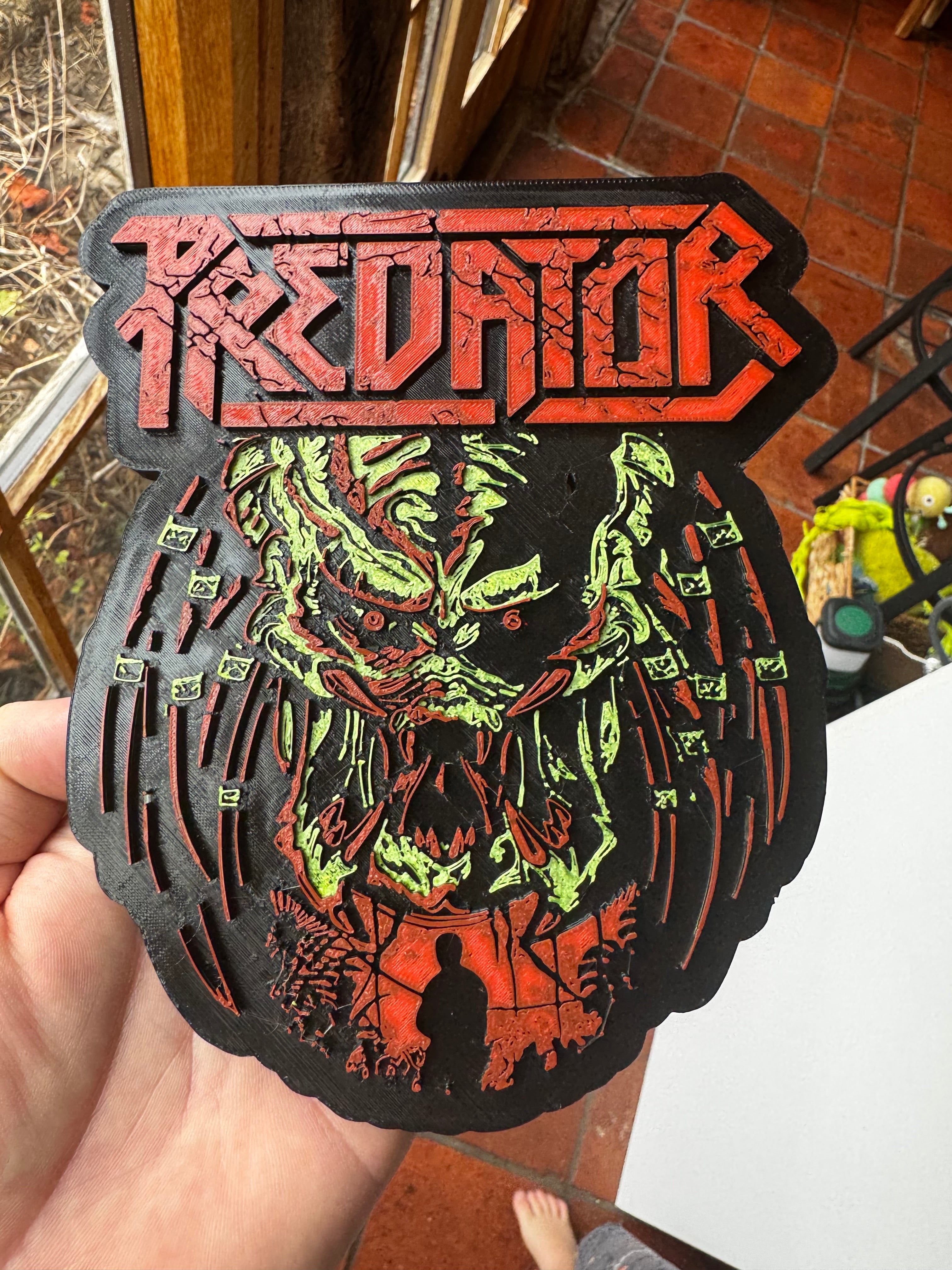 Predator 3D Printed Display Plaque