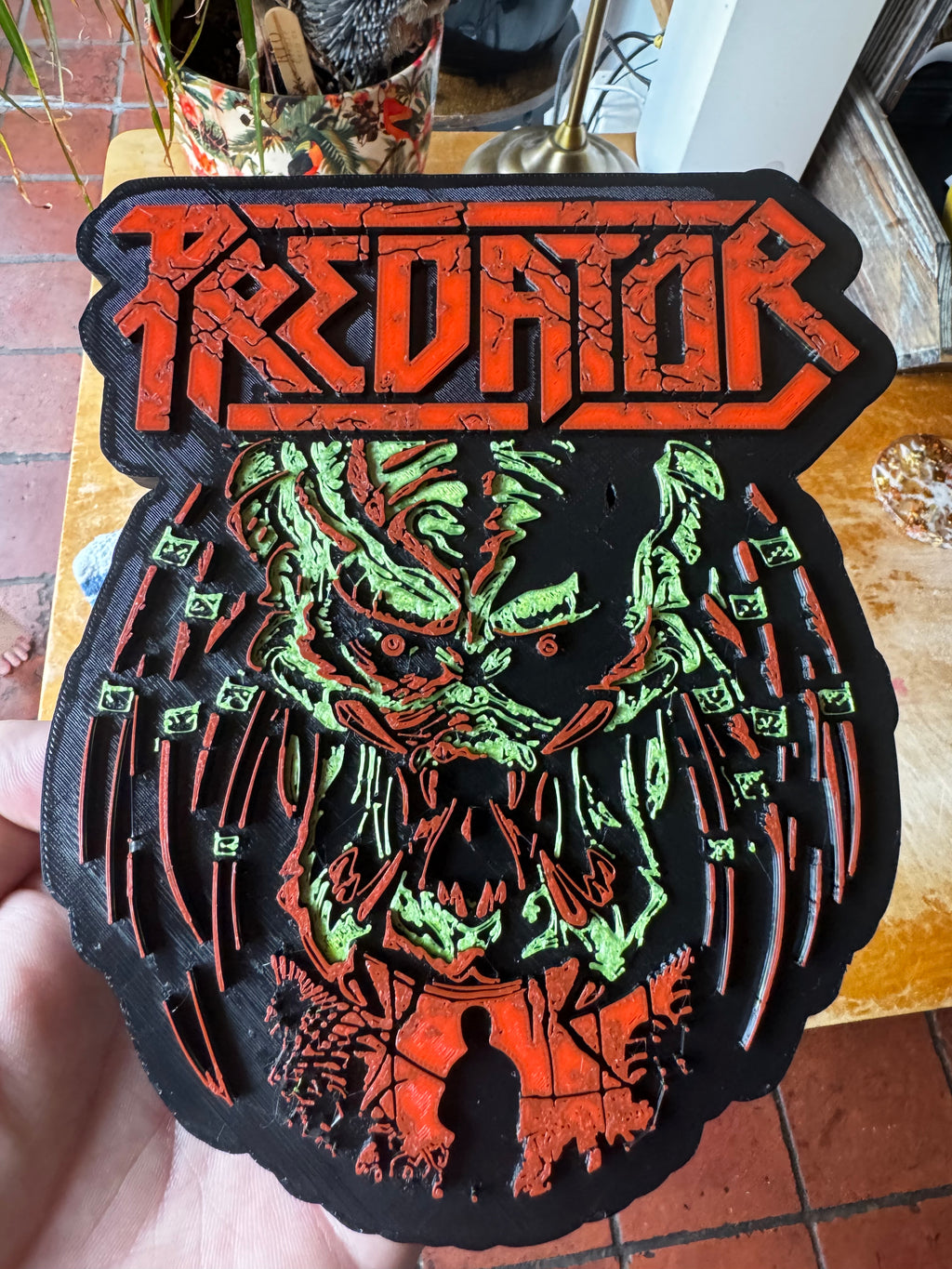 Predator 3D Printed Display Plaque
