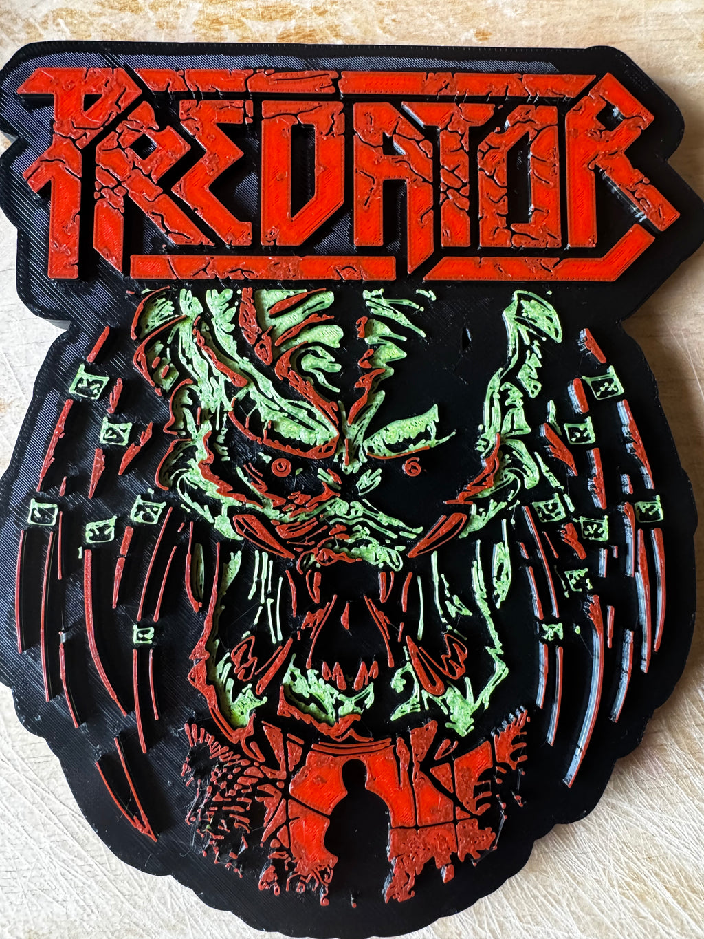 Predator 3D Printed Display Plaque