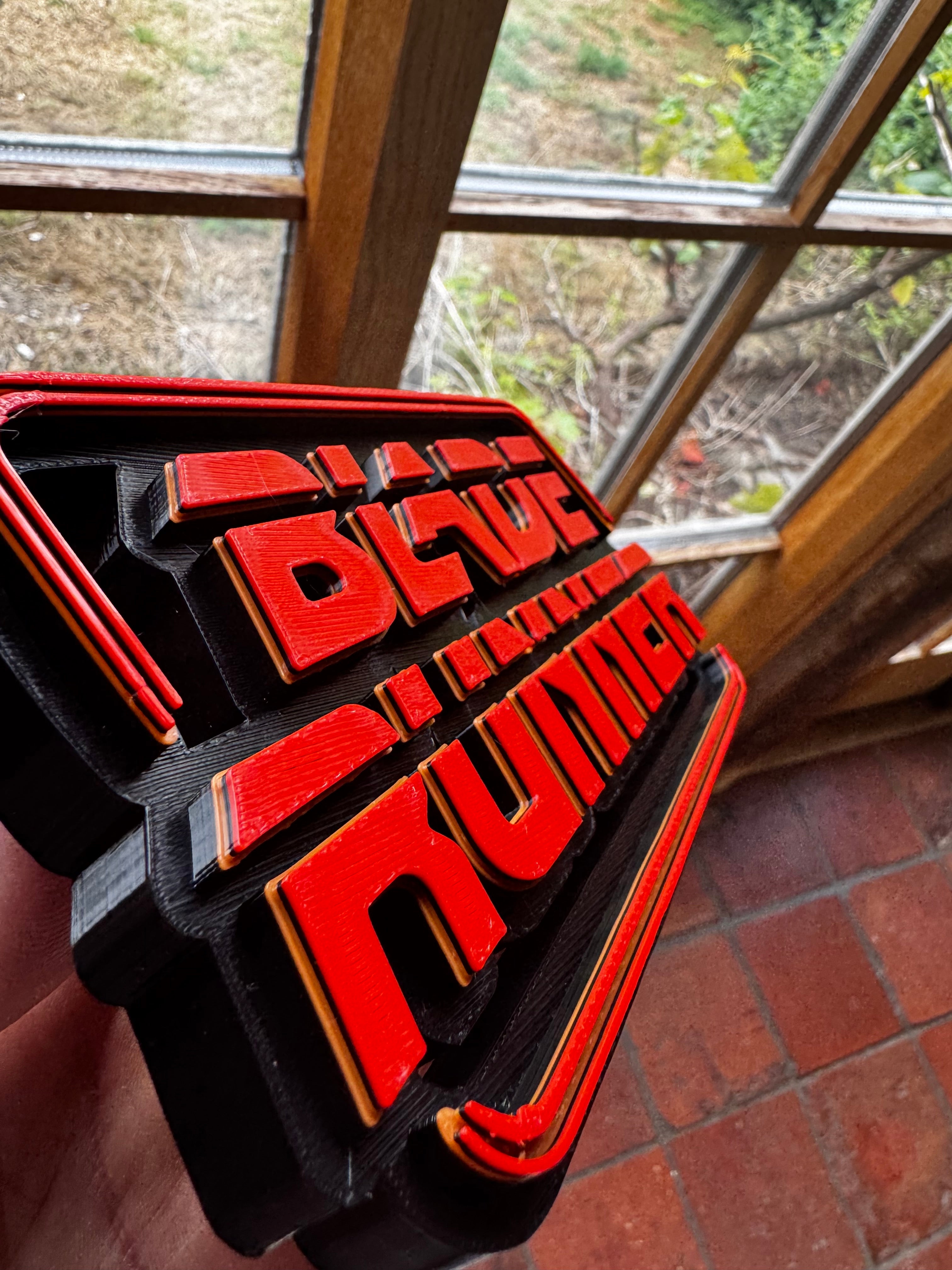 Blade Runner 3D Printed Display Sign