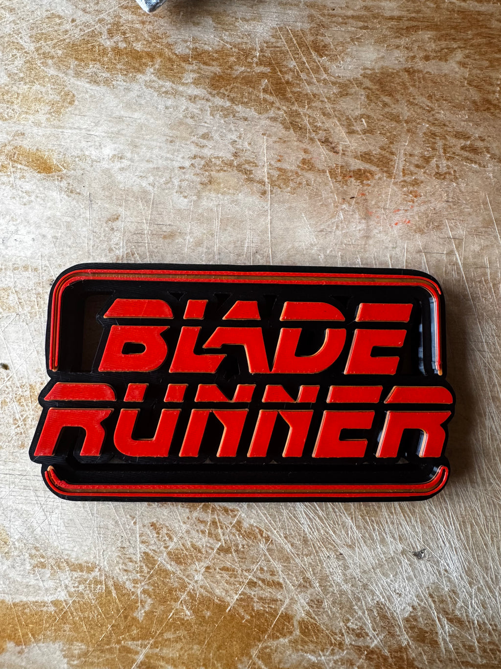 Blade Runner 3D Printed Display Sign