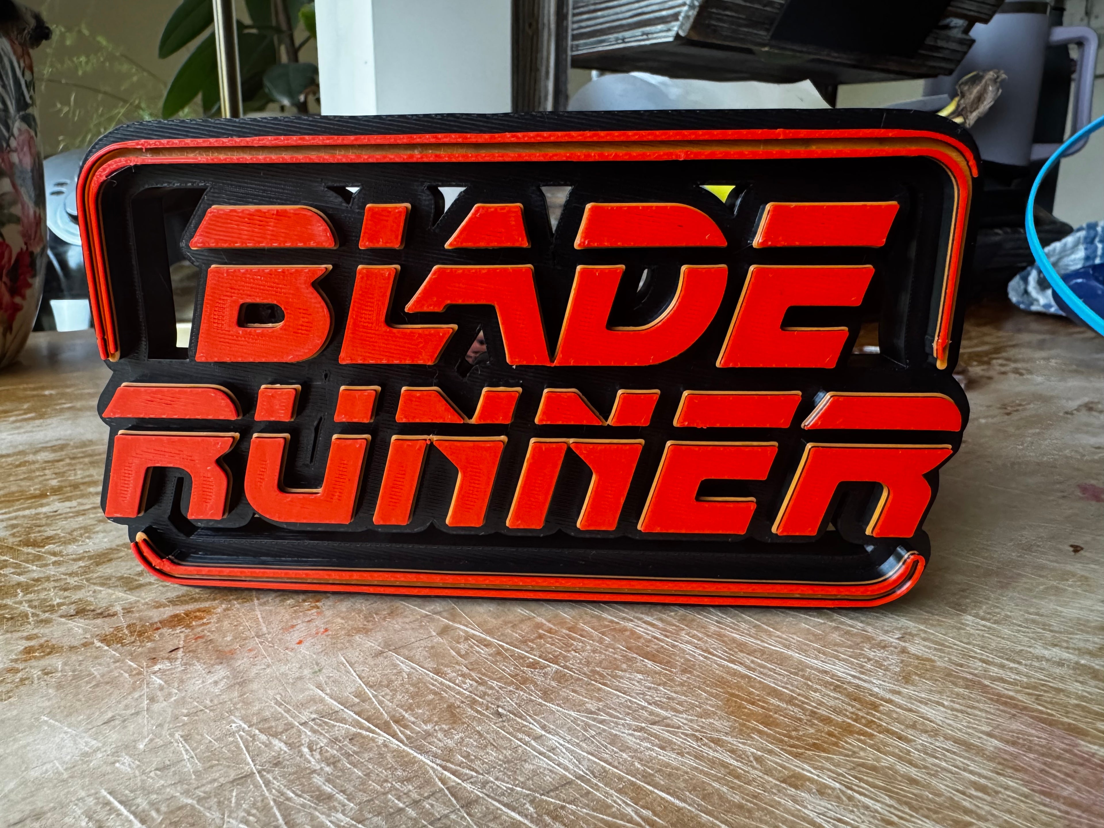 Blade Runner 3D Printed Display Sign