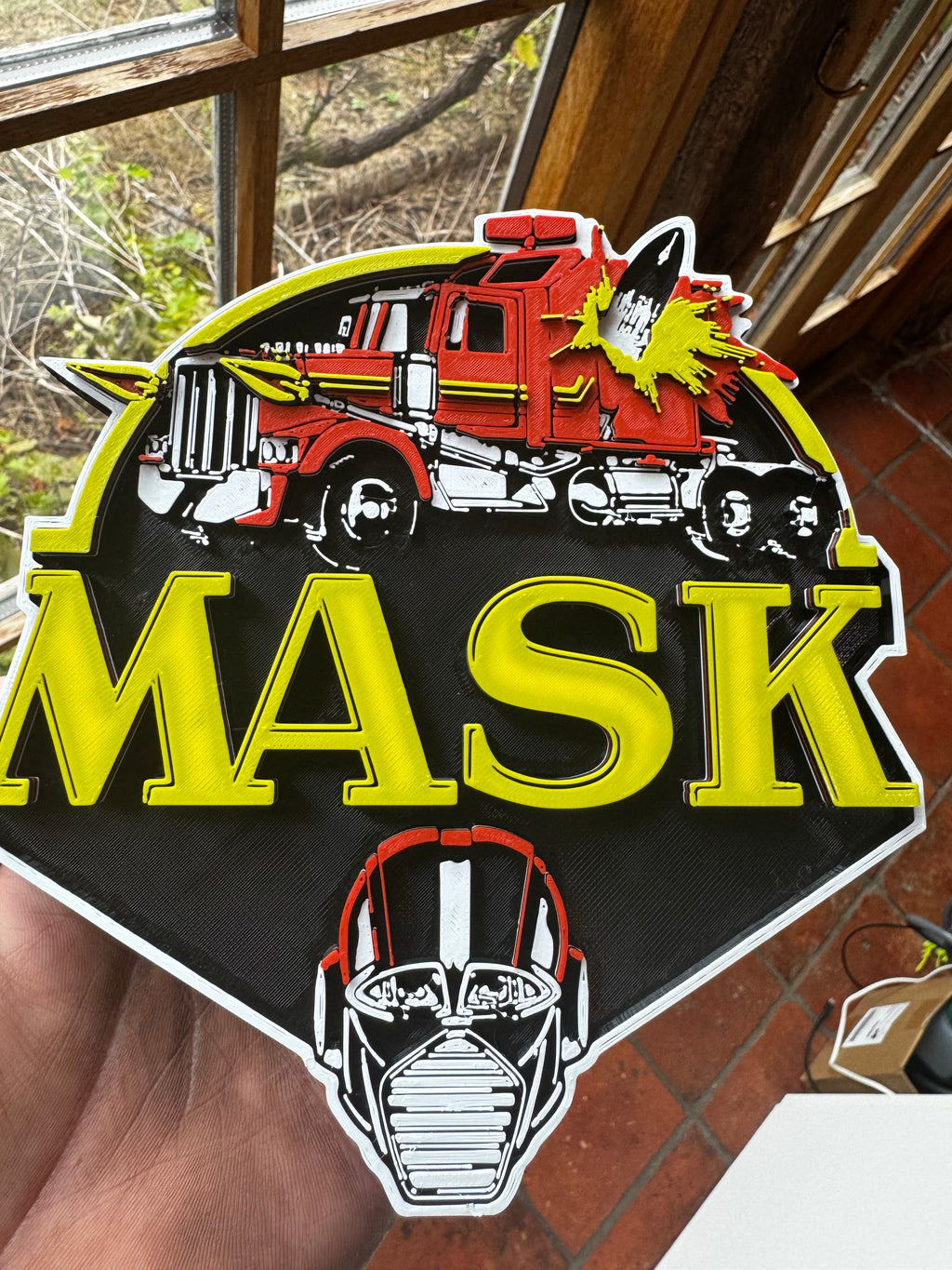 The Mask 3D Printed Movie Display Plaque