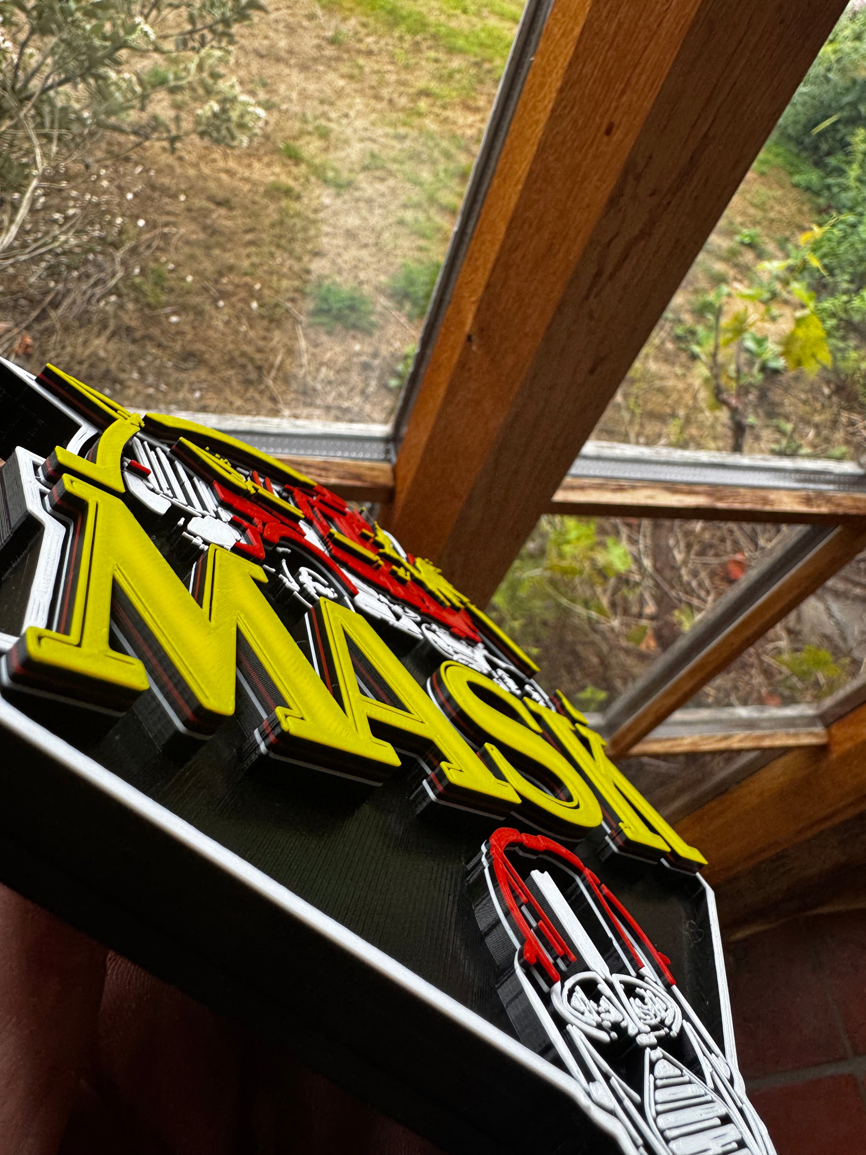 The Mask 3D Printed Movie Display Plaque
